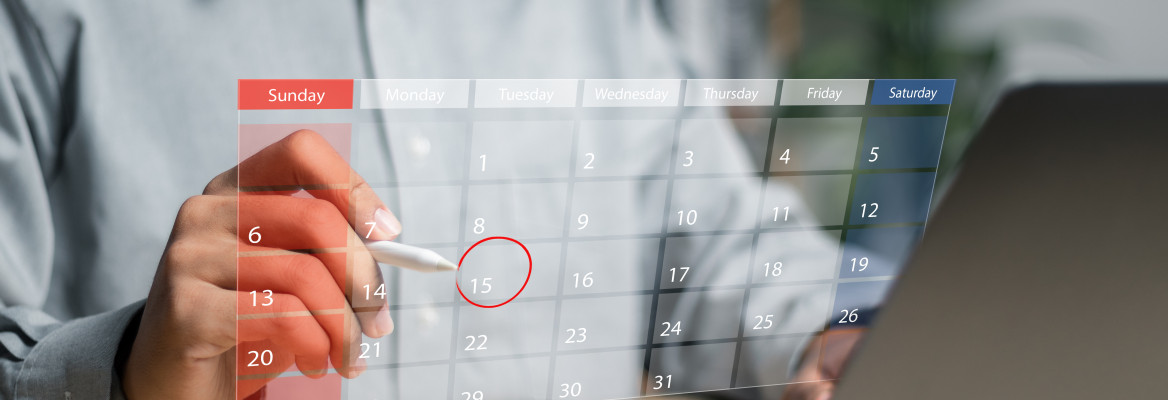 Highlight upcoming events in calendar on interface.