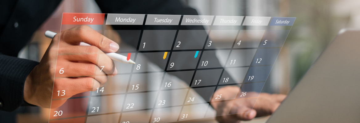 Highlight upcoming events in calendar on interface