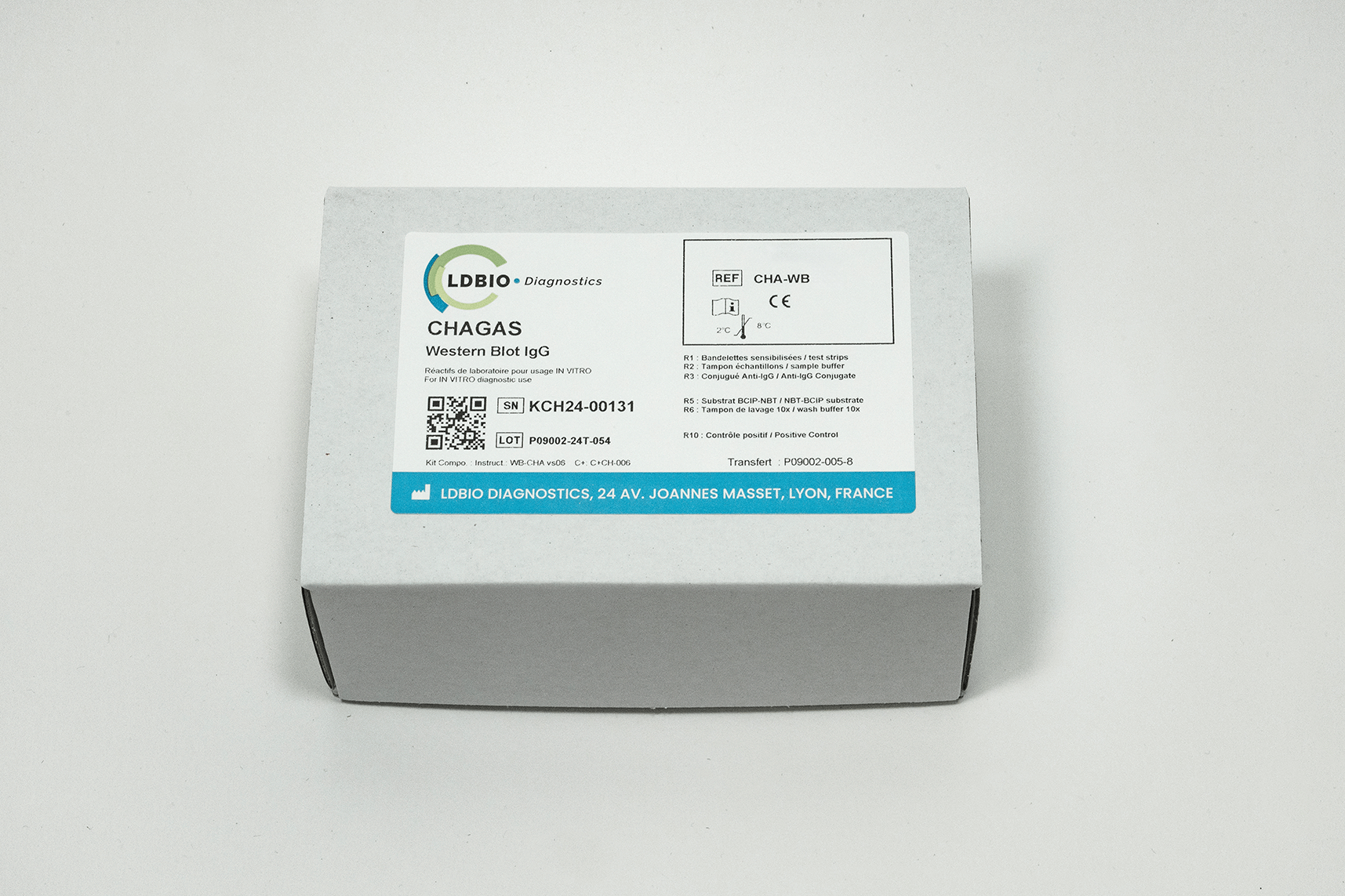 Chagas Western Blot IgG 24T Medical Diagnostic Products